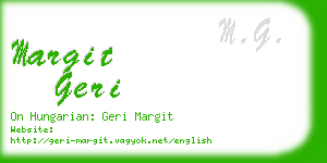 margit geri business card